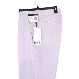 Bar III Men's Slim-Fit 100% Linen Suit Pants Lavender 30x32 NWT